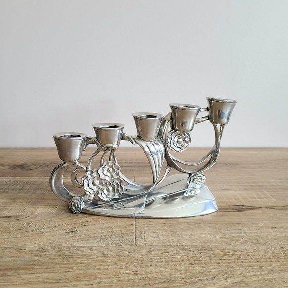 Vintage 1992 Seagull Canada Pewter Etain Zina  candleholder/candlesticks. - Picture 8 of 8